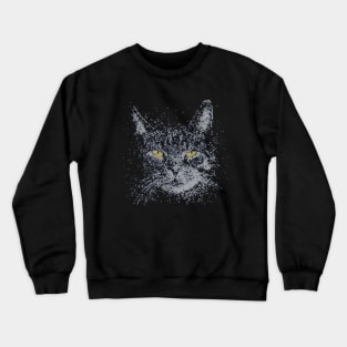 Fiber Optic Cat Crewneck Sweatshirt